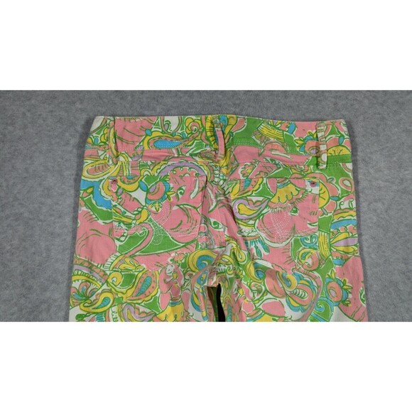 Lilly Pulitzer Women Jeans Size 2 Worth Skinny Mini Zip Ankle Paisley Elephant - Picture 10 of 14
